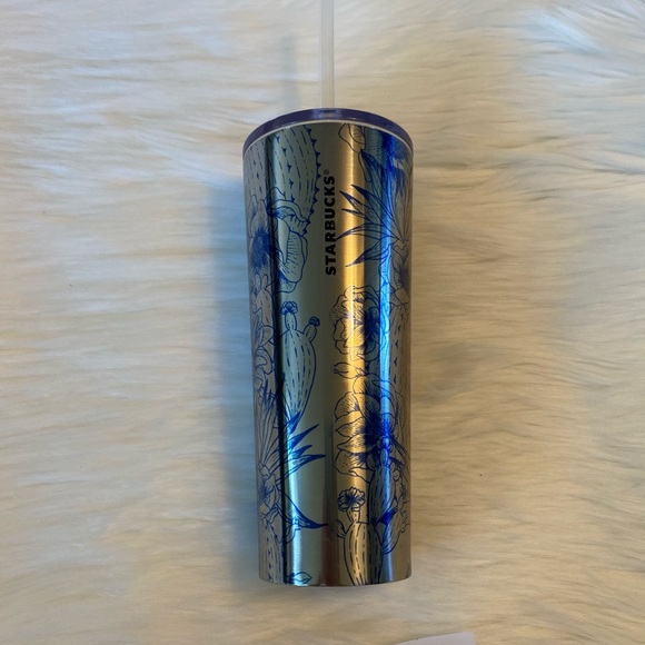 Starbucks Other - 🌵💙 HTF Blue Succulent Cactus Stainless 💙🌵